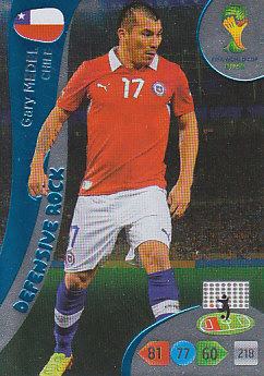 Gary Medel Chile Panini 2014 World Cup Defensive Rock #365